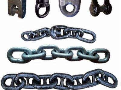 Different grade of stud anchor chain and studless anchor chain