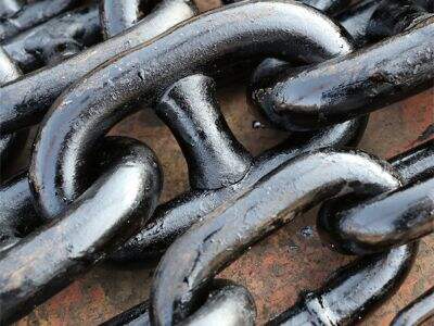 What does the size of a chain refer to?